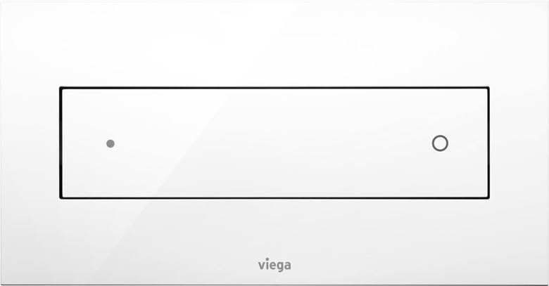 VIEGA VISIGN FOR STYLE 12 8332.1 ovládacie tlačidlo pre dve splachovania, plast, alpská biela 596743 Obrázek - fotka