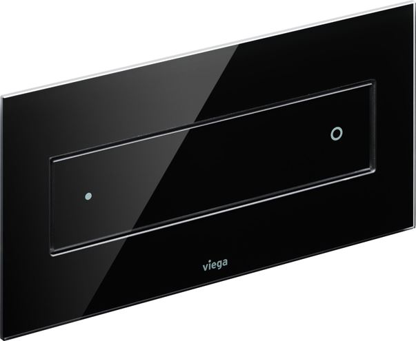 VIEGA VISIGN FOR STYLE 12 8332.1 ovládacie tlačidlo pre dve splachovania, sklo parsol, čierna 687861 Obrázek - Hlavní obrázek