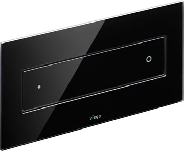 VIEGA VISIGN FOR STYLE 12 8332.1 ovládacie tlačidlo pre dve splachovania, sklo parsol, čierna