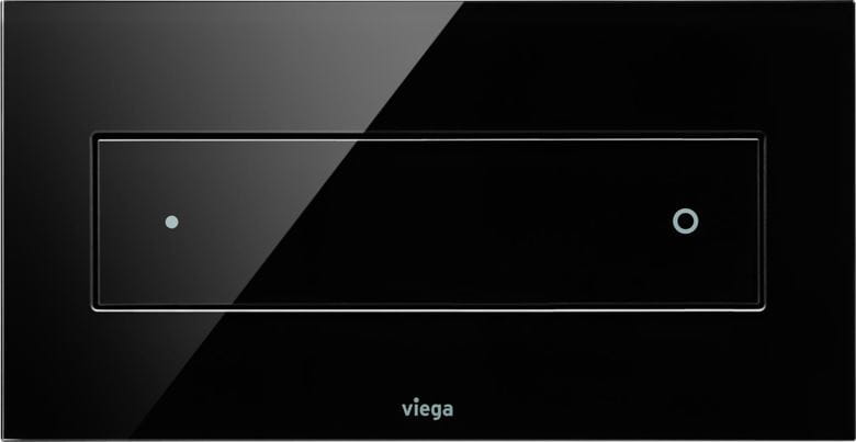 VIEGA VISIGN FOR STYLE 12 8332.1 ovládacie tlačidlo pre dve splachovania, sklo parsol, čierna 687861 Obrázek - fotka