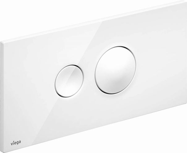 VIEGA VISIGN FOR STYLE 10 8315.1 ovládacie tlačidlo pre dve splachovania, plast, alpská biela 596316 Obrázek - Hlavní obrázek