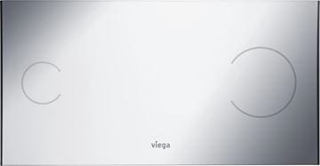 VIEGA VISIGN FOR MORE 100 8352.1 ovládacie tlačidlo pre dve splachovania, hliník, chróm 597436 Obrázek - fotka