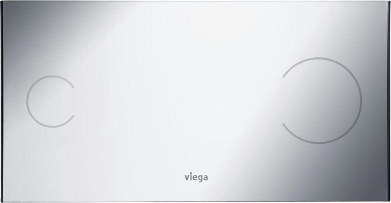VIEGA VISIGN FOR MORE 100 8352.1 ovládacie tlačidlo pre dve splachovania, hliník, chróm 597436 Obrázek - fotka