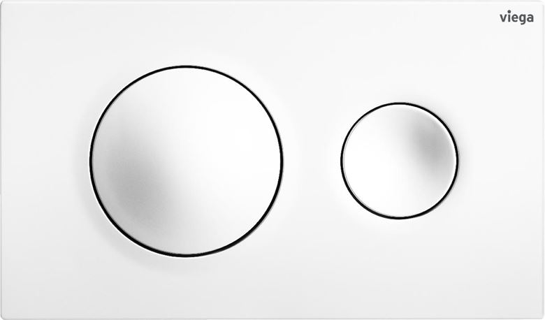 VIEGA PREVISTA VISIGN FOR STYLE 20 8610.1 ovládacie tlačidlo pre dve splachovania, plast, alpská biela 773793 Obrázek - fotka