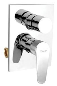 NOVASERVIS TITANIA FRESH vaňová podomietková batéria, s prepínačom, s telesom, chróm