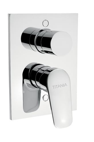 NOVASERVIS TITANIA PURE vaňová podomietková batéria, s prepínačom, s telesom, chróm 90350R,0 Obrázek - Hlavní obrázek