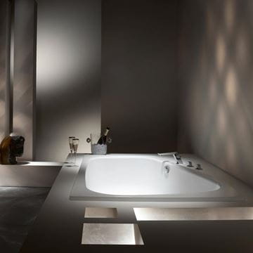 KALDEWEI PLAZA DUO 190 rohová vaňa 180x120 cm, pre 2 osoby, bez nožičiek, smaltovaná oceľ, Perl-Effekt 237000013001 Obrázek - fotka