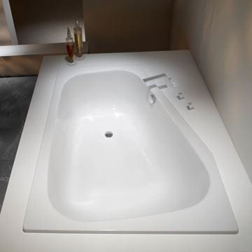 KALDEWEI PLAZA DUO 190 rohová vaňa 180x120 cm, pre 2 osoby, bez nožičiek, smaltovaná oceľ, Perl-Effekt 237000013001 Obrázek - fotka