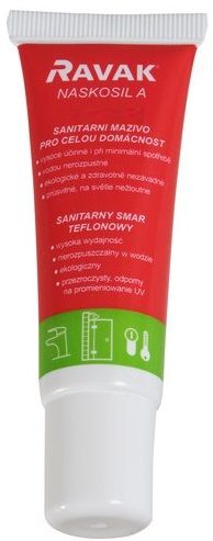 RAVAK teflónové sanitárne mazivo 30 ml bezfarebné, vodeodolné  X01104 Obrázek - Hlavní obrázek