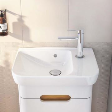 VITRA SENTO umývadlo 50 cm, s otvorom pre batériu vpravo a prepadom, VitrAhygiene 5945B003-0029 Obrázek - fotka