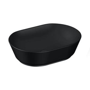 VITRA GEO umývadlová misa 55 cm, bez prepadu, VitrAhygiene, matná čierna