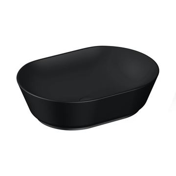 VITRA GEO umývadlová misa 55 cm, bez prepadu, VitrAhygiene, matná čierna
