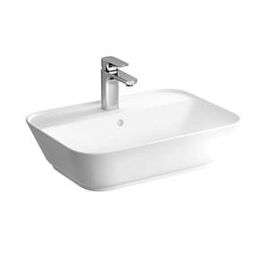VITRA GEO umývadlo na dosku 59,5 cm, s otvorom pre batériu a prepadom, VitrAhygiene