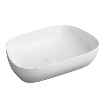 VITRA OUTLINE umývadlová misa 62,5 cm, bez prepadu, brúsené, VitrAhygiene