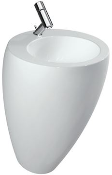 LAUFEN ILBAGNOALESSI ONE umývadlo na podlahu 52 cm, s otvorom na batériu, skrytý prepad, LCC