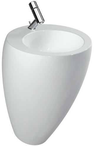 LAUFEN ILBAGNOALESSI ONE umývadlo na podlahu 52 cm, s otvorom na batériu, skrytý prepad, LCC H8119714001041 Obrázek - Hlavní obrázek