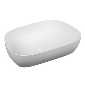 VITRA OUTLINE umývadlová misa 62,5 cm, bez prepadu, brúsená, VitrAhygiene, matná biela