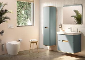 VITRA SENTO umývadlo 78 cm, s otvorom na batériu, s prepadom, VitrAhygiene 5947B003-0001 Obrázek - fotka