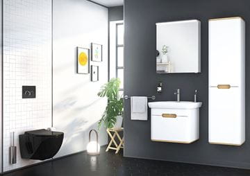 VITRA SENTO umývadlo 78 cm, s otvorom na batériu, s prepadom, VitrAhygiene 5947B003-0001 Obrázek - fotka