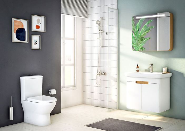 VITRA SENTO umývadlo 78 cm, s otvorom na batériu, s prepadom, VitrAhygiene 5947B003-0001 Obrázek - fotka