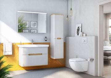 VITRA SENTO umývadlo 78 cm, s otvorom na batériu, s prepadom, VitrAhygiene 5947B003-0001 Obrázek - fotka