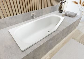 KALDEWEI MINI 830 rohová vaňa 157x75 cm, bez nožičiek, smaltovaná oceľ 224600010001 Obrázek - fotka