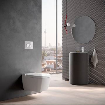 TECE LOOP ovládacie tlačidlo pre dve splachovania, plast, lesklý chróm 9240921 Obrázek - fotka