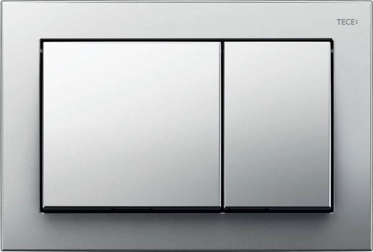 TECE BASE ovládacie tlačidlo pre dve splachovania, plast, lesklý chróm 9240701 Obrázek - Hlavní obrázek