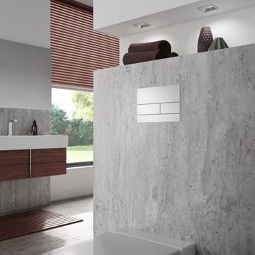 TECE SQUARE II ovládacie tlačidlo pre dve splachovania, kov, matná čierna 9240833 Obrázek - fotka