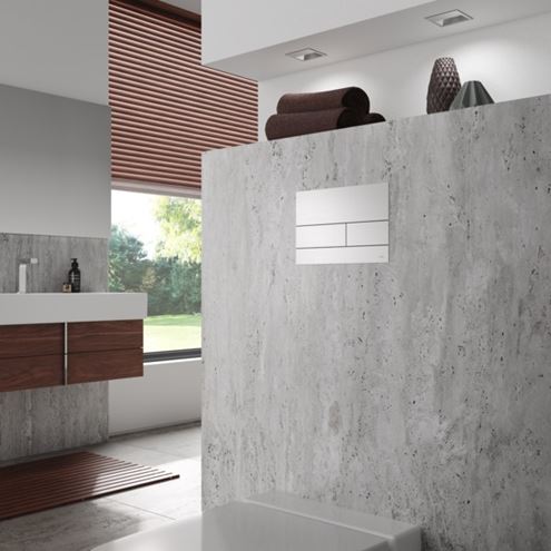 TECE SQUARE II ovládacie tlačidlo pre dve splachovania, kov, matná čierna 9240833 Obrázek - fotka