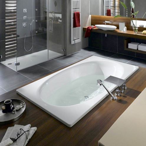 KALDEWEI ELLIPSO DUO 230 vaňa 190x100 cm, pre 2 osoby, bez nožičiek, smaltovaná oceľ, Perl-Effekt 286000013001 Obrázek - fotka