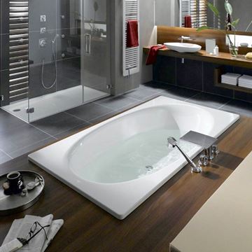 KALDEWEI ELLIPSO DUO 230 vaňa 190x100 cm, pre 2 osoby, bez nožičiek, smaltovaná oceľ, Perl-Effekt 286000013001 Obrázek - fotka