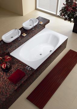 KALDEWEI ELLIPSO DUO 230 vaňa 190x100 cm, pre 2 osoby, bez nožičiek, smaltovaná oceľ, Perl-Effekt 286000013001 Obrázek - fotka