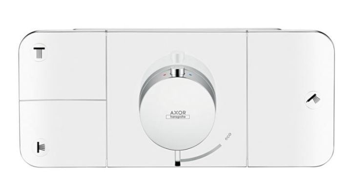 AXOR ONE podomietková termostatická batéria, pre 3 spotrebiče, chróm 45713000 Obrázek - fotka
