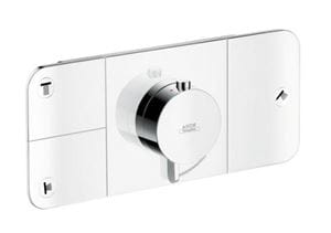 AXOR ONE podomietková termostatická batéria, pre 3 spotrebiče, chróm