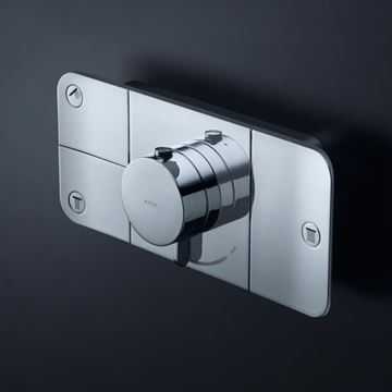 AXOR ONE podomietková termostatická batéria, pre 3 spotrebiče, chróm 45713000 Obrázek - fotka