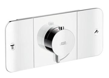 AXOR ONE podomietková termostatická batéria, pre 2 spotrebiče, chróm