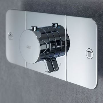 AXOR ONE podomietková termostatická batéria, pre 2 spotrebiče, chróm 45712000 Obrázek - fotka