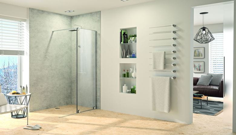 CONCEPT INTENSA sprchové dvere 110x200 cm, posuvné, pravé, strieborná pololesklá/sklo číre XT2202.069.322.881 Obrázek - Hlavní obrázek