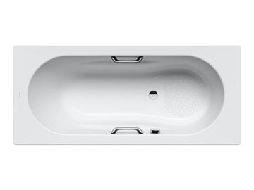 KALDEWEI VAIO SET STAR 955 vaňa 170x75 cm, bez nožičiek, s otvormi pre madlá, smaltovaná oceľ, antislip