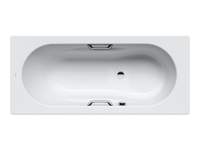 KALDEWEI VAIO SET STAR 957 vaňa 160x70 cm, bez nožičiek, s otvormi pre madlá, smaltovaná oceľ, antislip, Perl-Effekt 233734013001 Obrázek - Hlavní obrázek