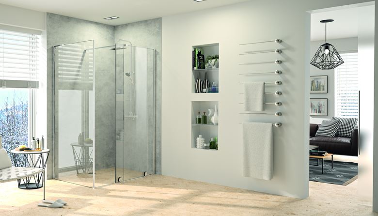 CONCEPT INTENSA sprchové dvere 120x200 cm, posuvné, ľavé, strieborná pololesklá/sklo číre XT2103.069.322.881 Obrázek - fotka