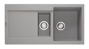 FRANKE MARIS MRG 651 fragranitový drez 970x500 mm, otočný, vanička, odkvapkávač, šedý kameň