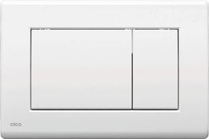 ALCA M270 ovládacie tlačidlo pre dve splachovania, plast, lesklá biela
