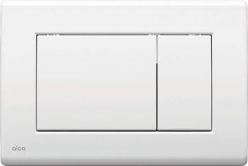 ALCA M270 ovládacie tlačidlo pre dve splachovania, plast, lesklá biela