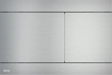 ALCA FLAT FUN ovládacie tlačidlo pre dve splachovania, Anti-fingerprint, eloxovaný hliník, matný alunox