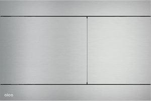 ALCA FLAT FUN-INOX ovládacie tlačidlo pre dve splachovania, Anti-fingerprint, ušľachtilá oceľ, polomatný nerez