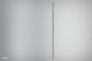 ALCA FLAT AIR-INOX ovládacie tlačidlo pre dve splachovania, Anti-fingerprint, ušľachtilá oceľ, polomatný nerez