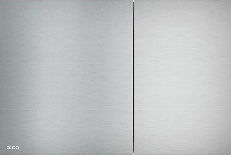 ALCA FLAT AIR-INOX ovládacie tlačidlo pre dve splachovania, Anti-fingerprint, ušľachtilá oceľ, polomatný nerez AIR-INOX Obrázek - Hlavní obrázek