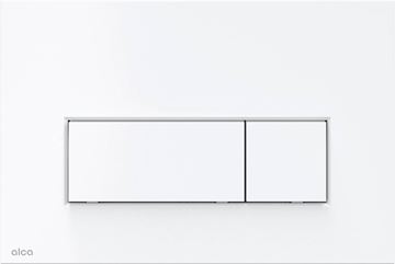 ALCA THIN M570 ovládacie tlačidlo pre dve splachovania, plast, lesklá biela